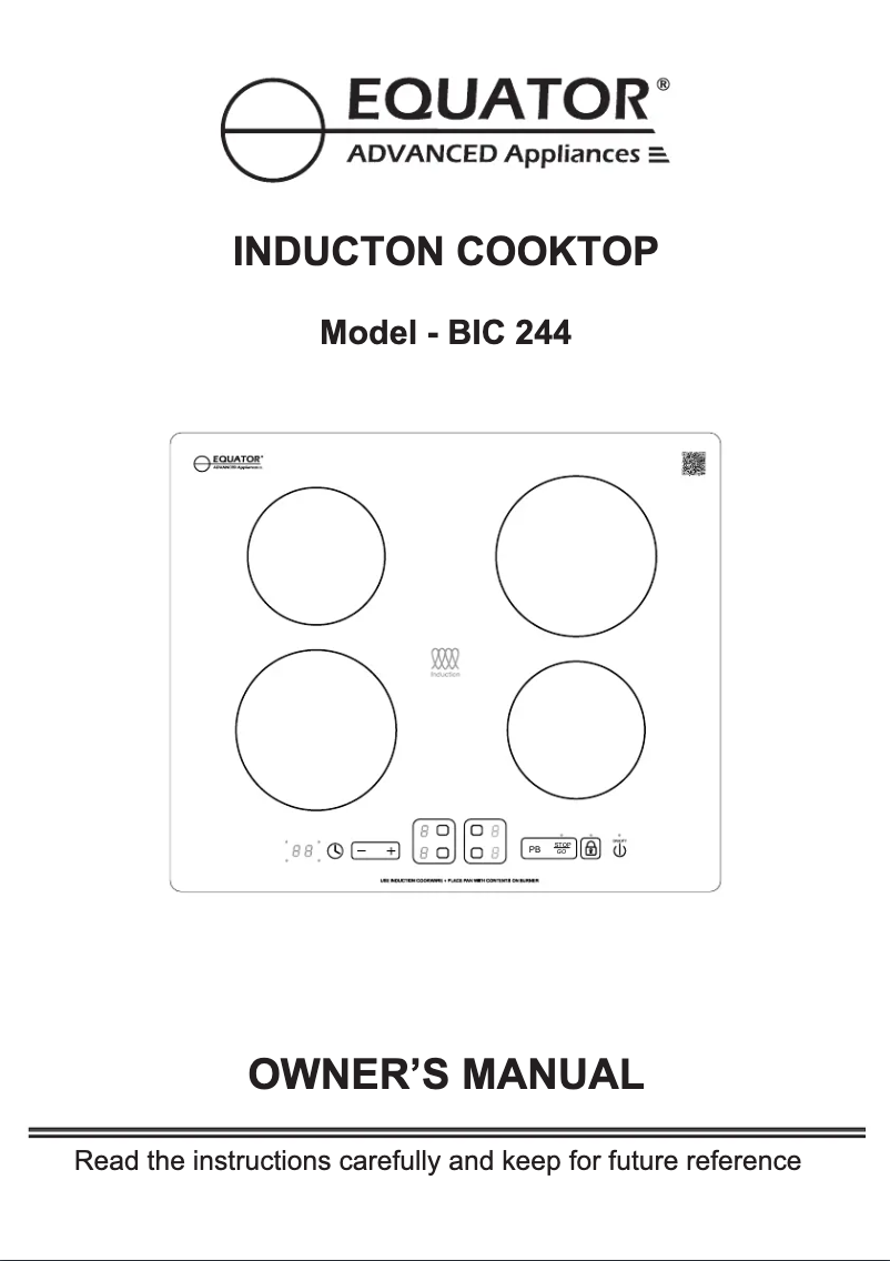 Page n°1 - Manuel utilisateur Equator BIC 244