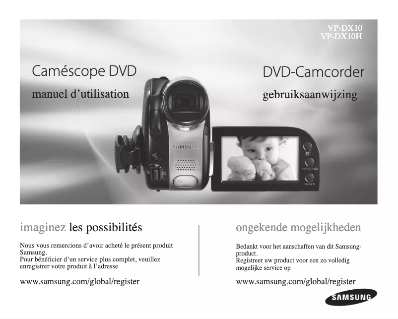 Image de la première page du manuel de l'appareil VP-DX10H