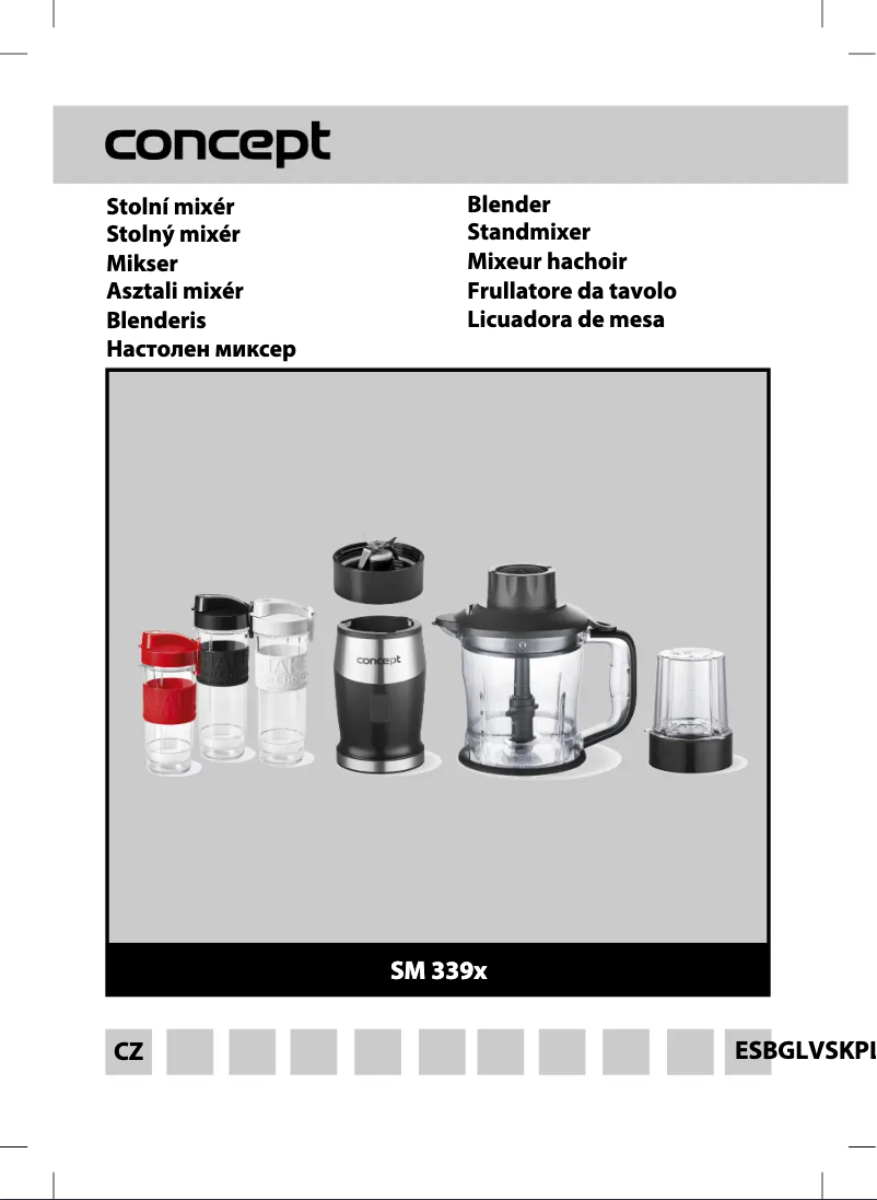 Image de la première page du manuel de l'appareil SM3390