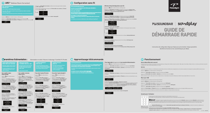 Page n°1 - Guide d'installation Paradigm Soundplay