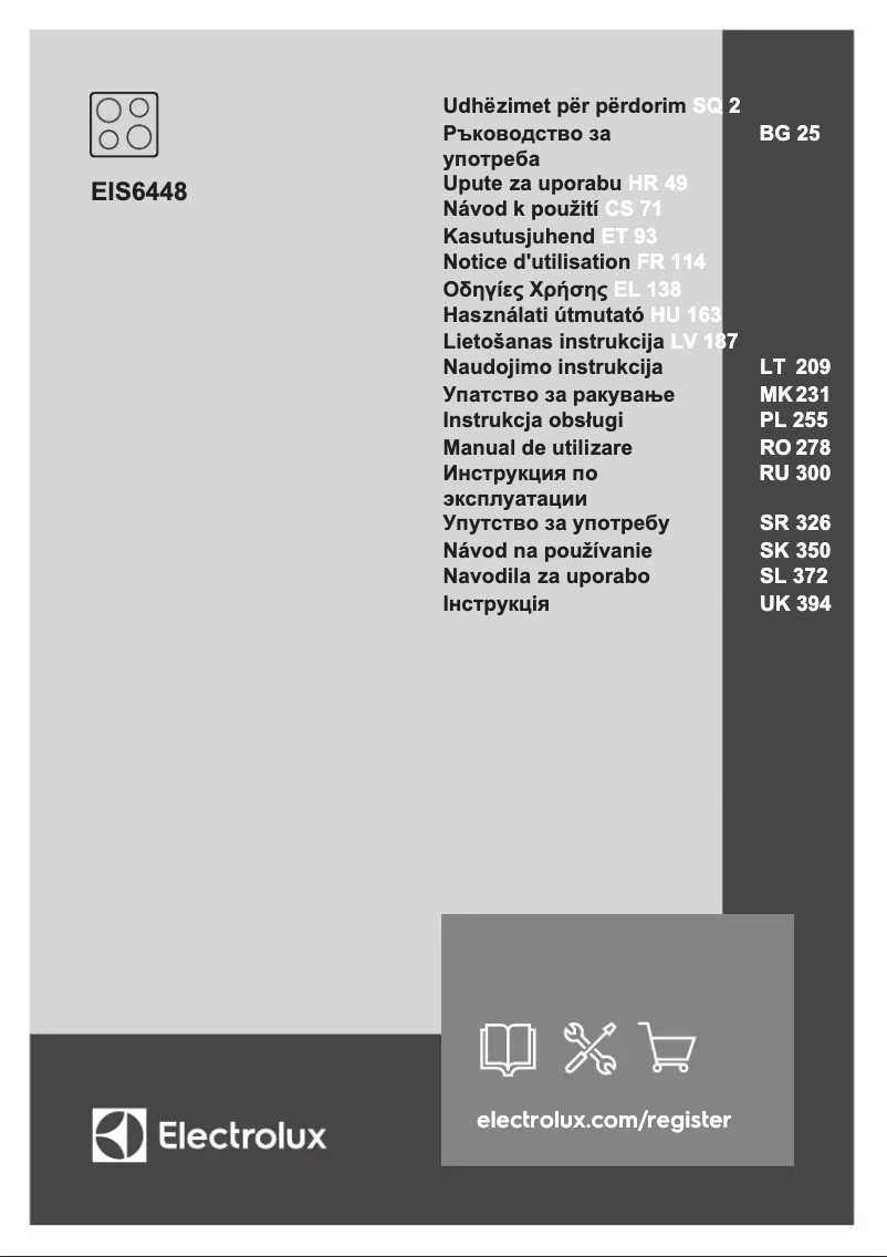 Page n°1 - Manuel utilisateur Electrolux EIS6448