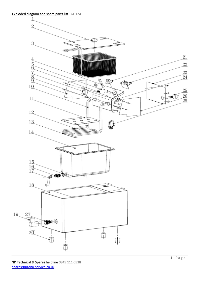 Page 1 de la notice Schéma de câblage Buffalo GH124