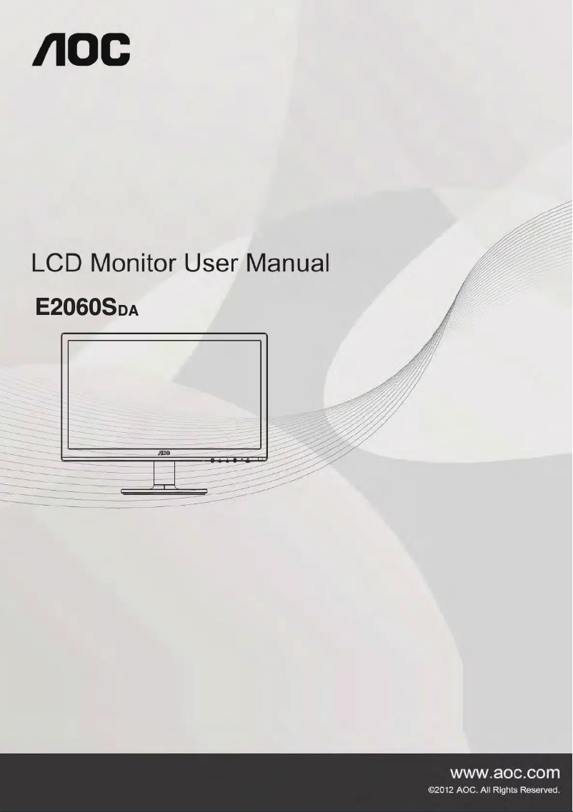 Image de la première page du manuel de l'appareil E2060SDA