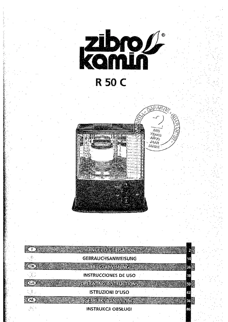 Page n°1 - Manuel utilisateur Zibro Kamin R 50 C