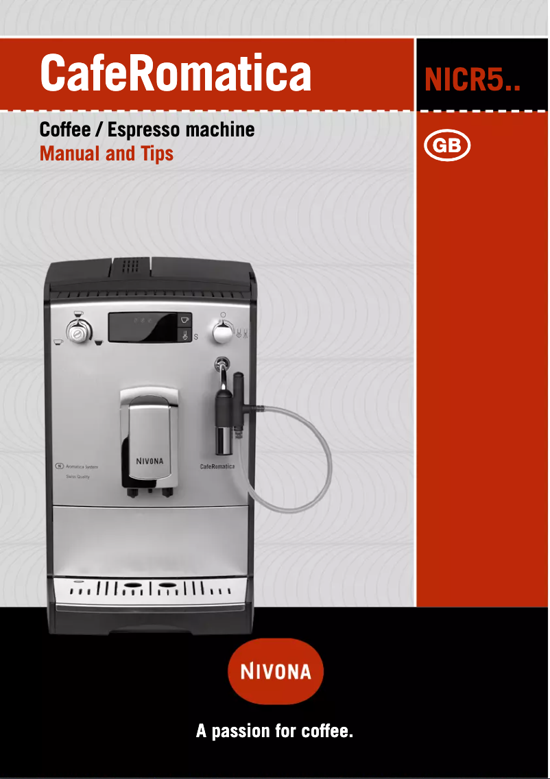 Image de la première page du manuel de l'appareil CafeRomatica 520