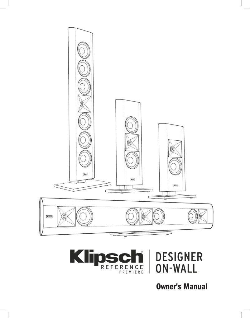 Page 1 de la notice Mode d'emploi Klipsch RP-140D