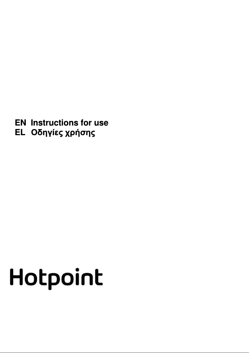 Page 1 of the manual Instructions / Assembly Hotpoint PHVP 82F LT K