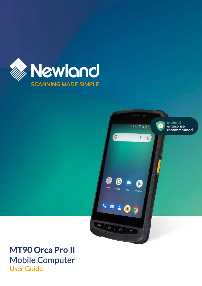Página 1 del manual Manual de usuario Newland MT90 Orca Pro II
