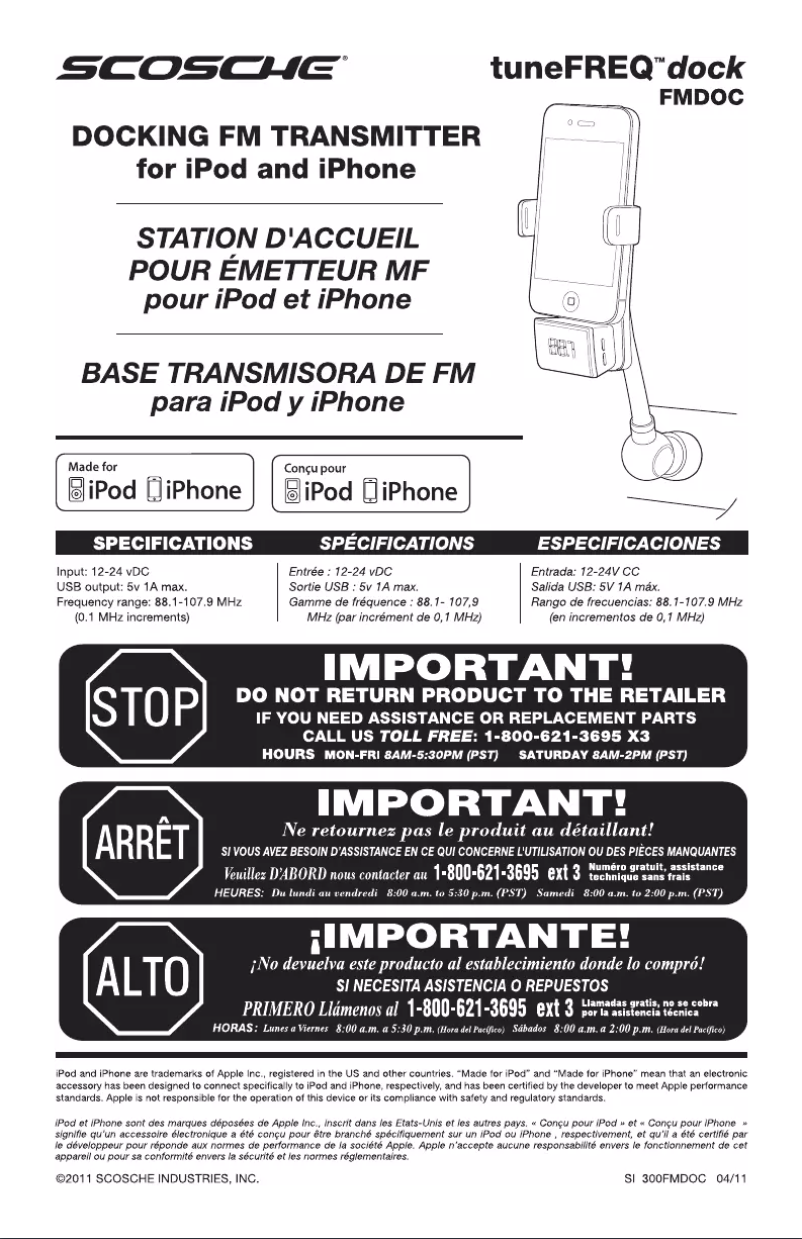 Image de la première page du manuel de l'appareil FMDOC