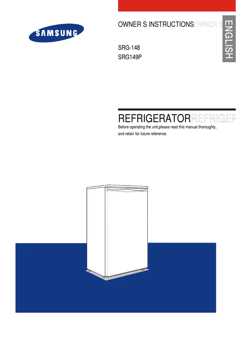 Page 1 de la notice Manuel utilisateur Samsung SRG-148
