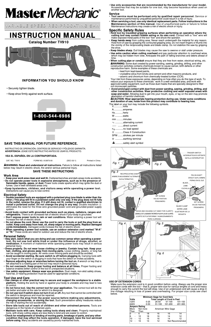 Page 1 de la notice Manuel utilisateur Black & Decker TV910