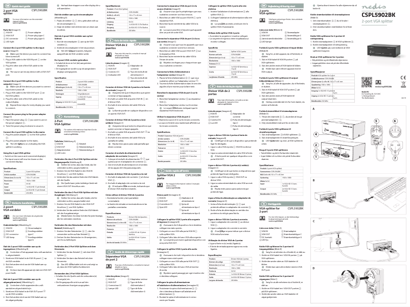 Page 1 of the manual User Manual Nedis CSPL5902BK