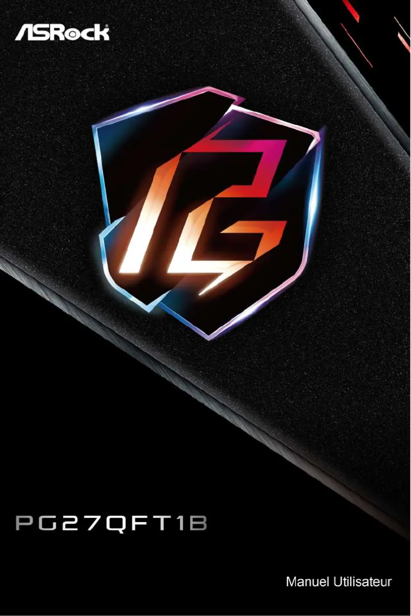 Page n°1 - Manuel utilisateur Asrock PG27QFT1B