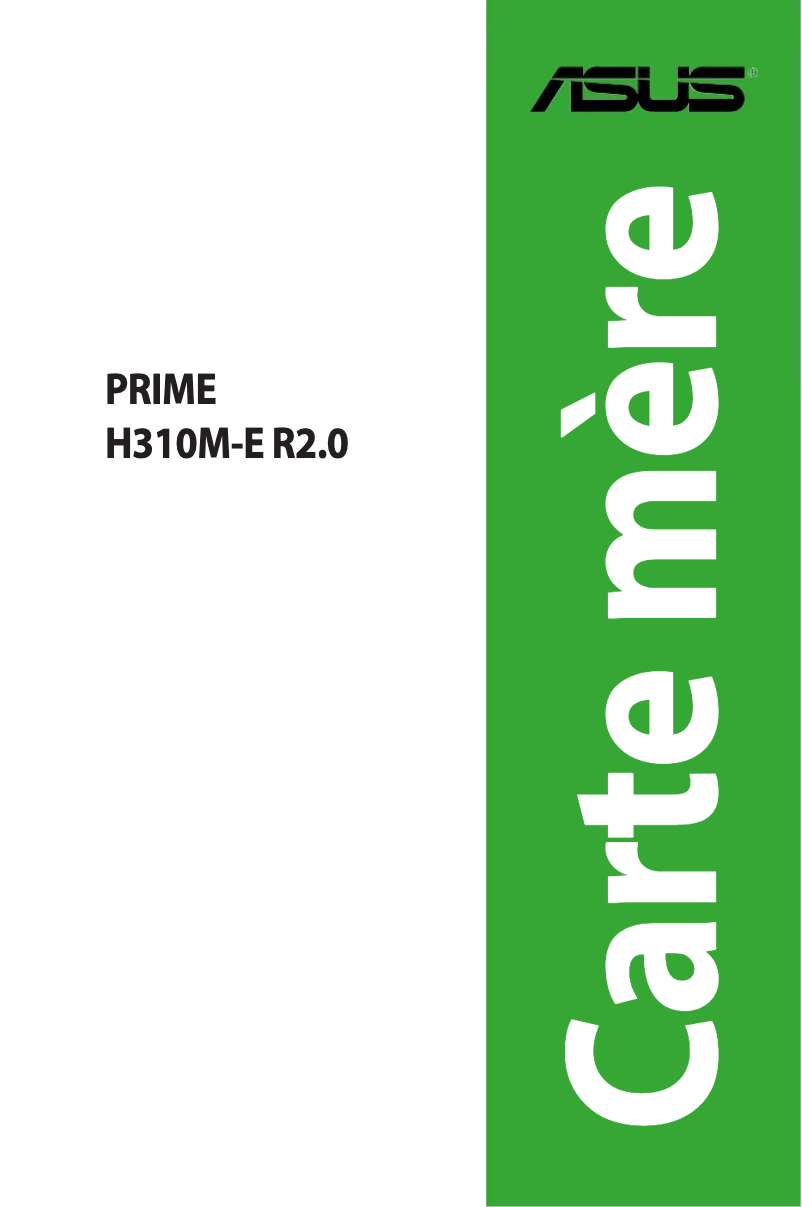 Page n°1 - Manuel utilisateur Asus Prime H310M-E R2.0