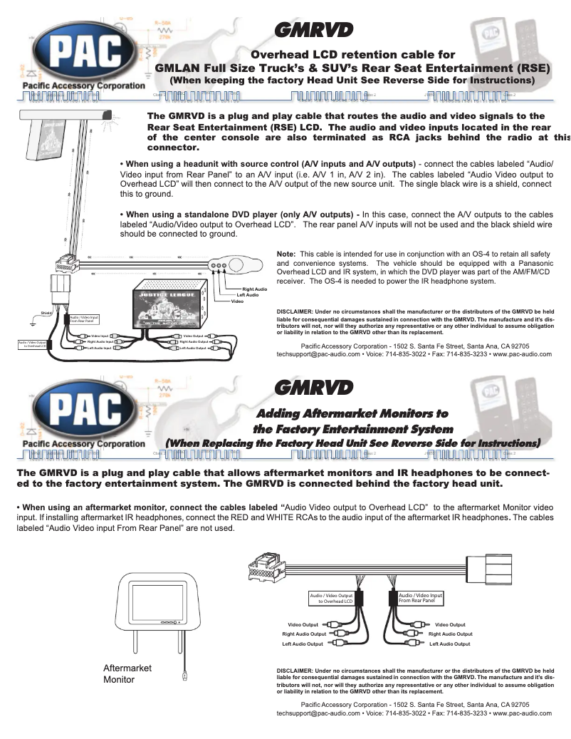 Página 1 del manual Manual de usuario PAC GMRVD
