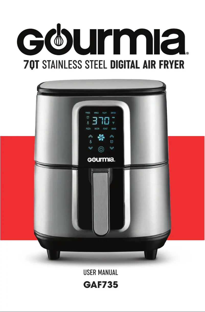 Página 1 del manual Manual de usuario Gourmia GAF735