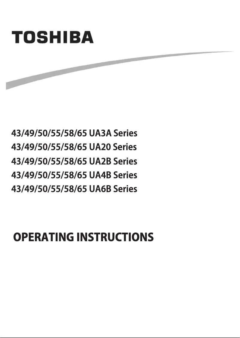 Page n°1 - Manuel utilisateur Toshiba 58UA2B63DB