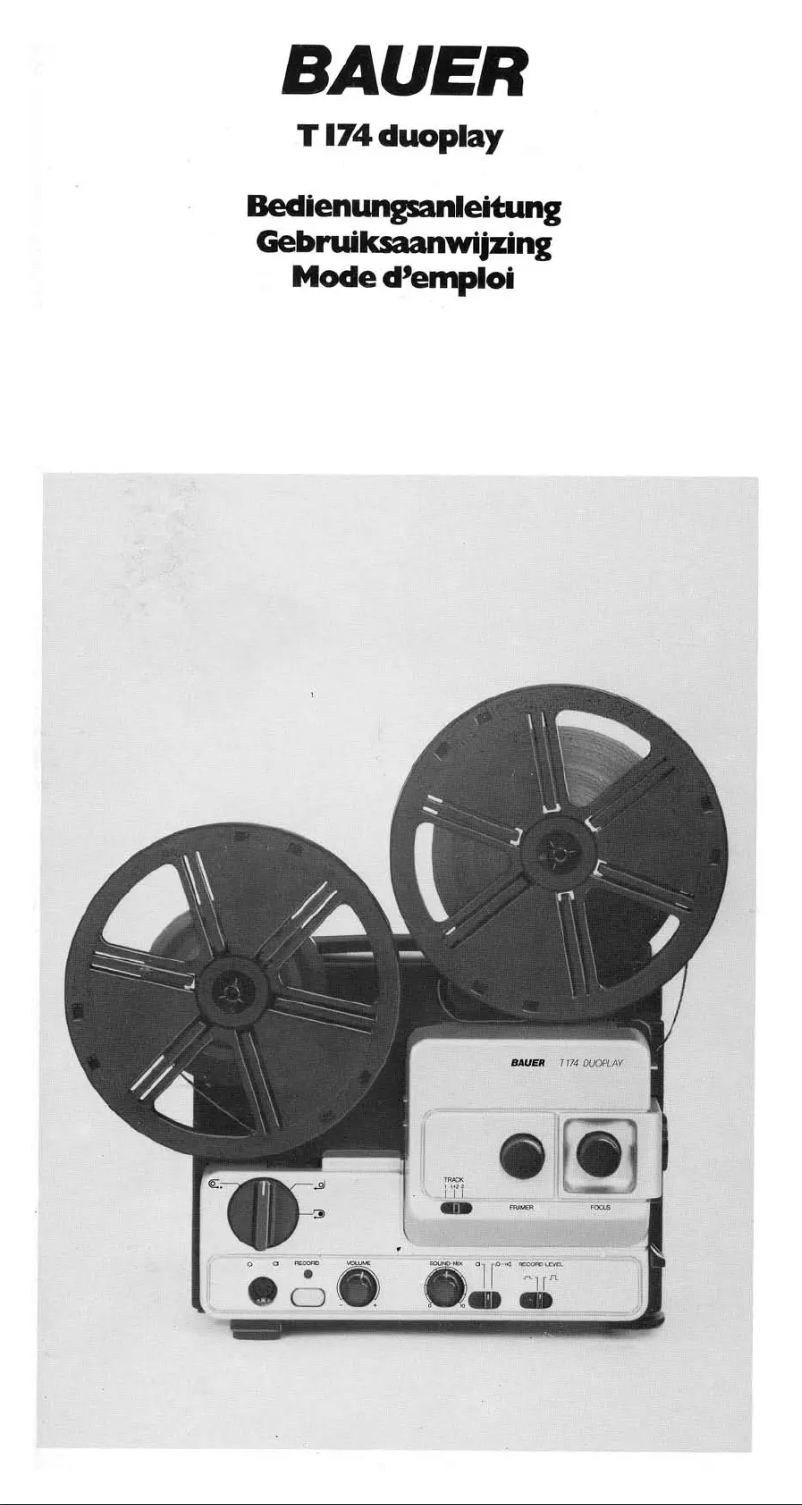 Page n°1 - Manuel utilisateur Bauer T174 Duoplay