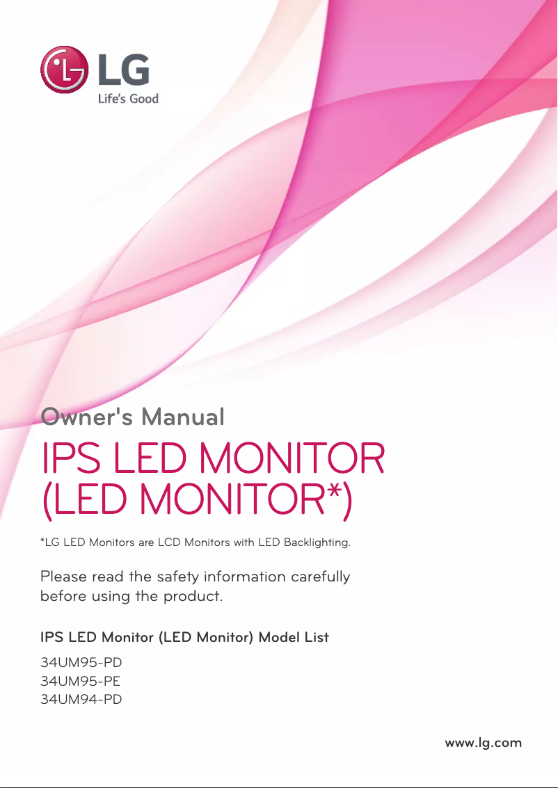 Página 1 del manual Manual de usuario LG 34UM94C-P