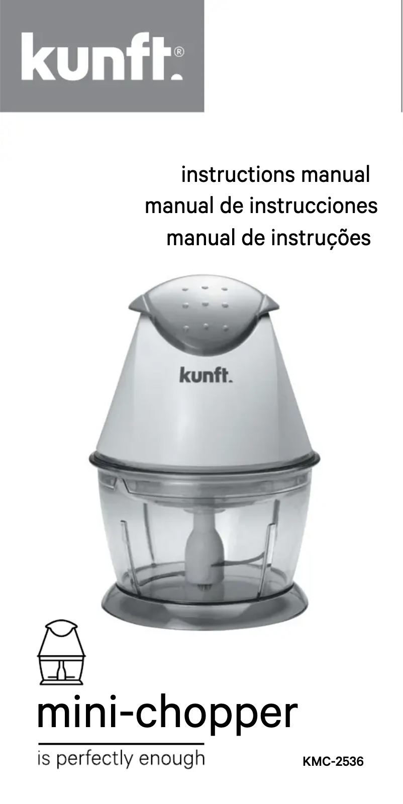 Página 1 del manual Manual de usuario Kunft KMC-2536