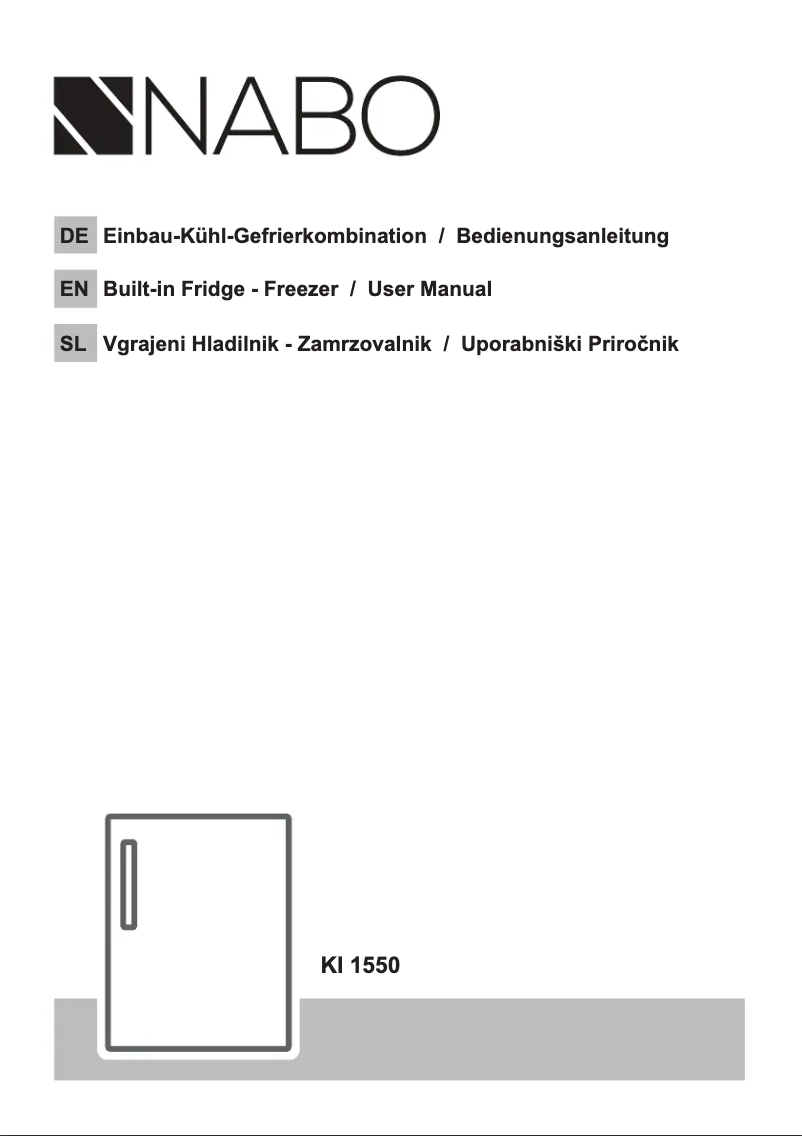 Image de la première page du manuel de l'appareil KI 1550