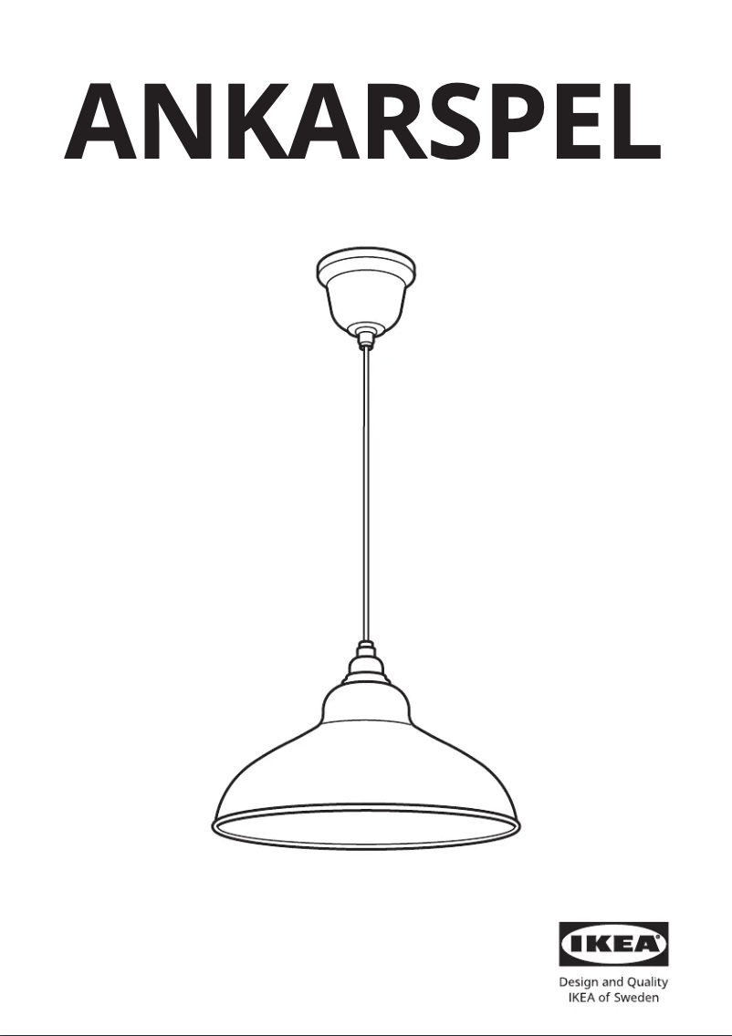 Image de la première page du manuel de l'appareil ANKARSPEL 105.199.02