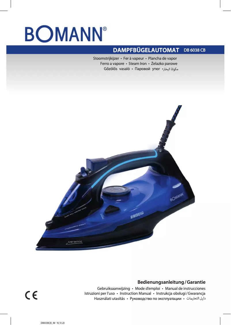 Page n°1 - Manuel utilisateur Bomann DB 6038 CB