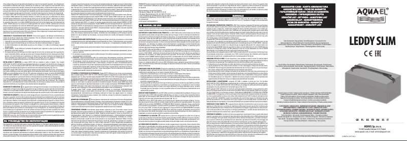 Page 1 de la notice Manuel utilisateur Aquael Leddy Slim