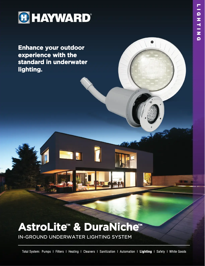 Page 1 de la notice Manuel utilisateur Hayward Spa AstroLite II
