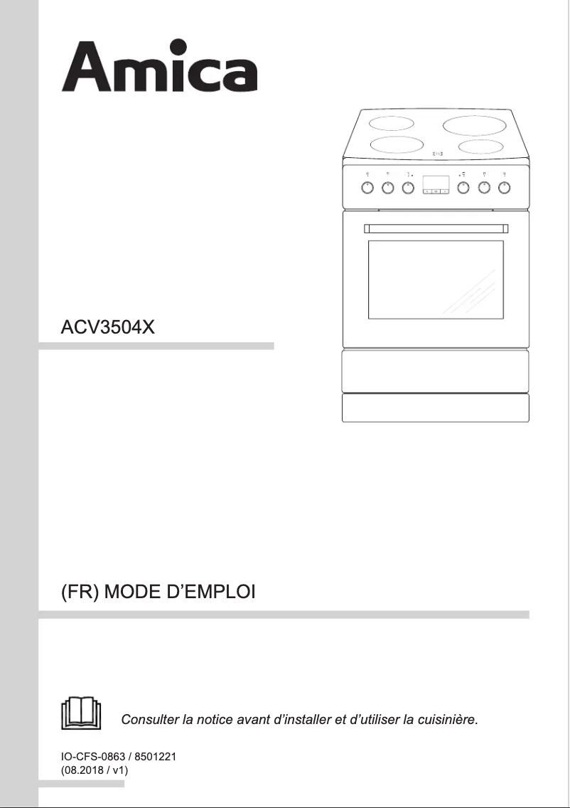 Página 1 del manual Manual de usuario Amica ACV3504B