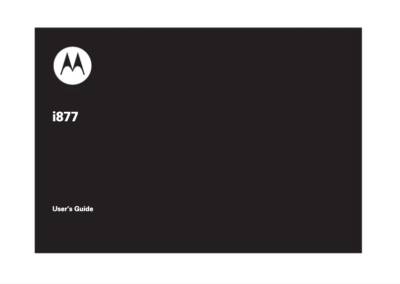 Página 1 del manual Manual de usuario Motorola i877