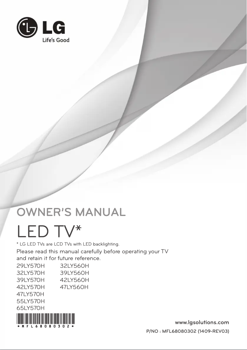 Página 1 del manual Manual de usuario LG 55LY570H