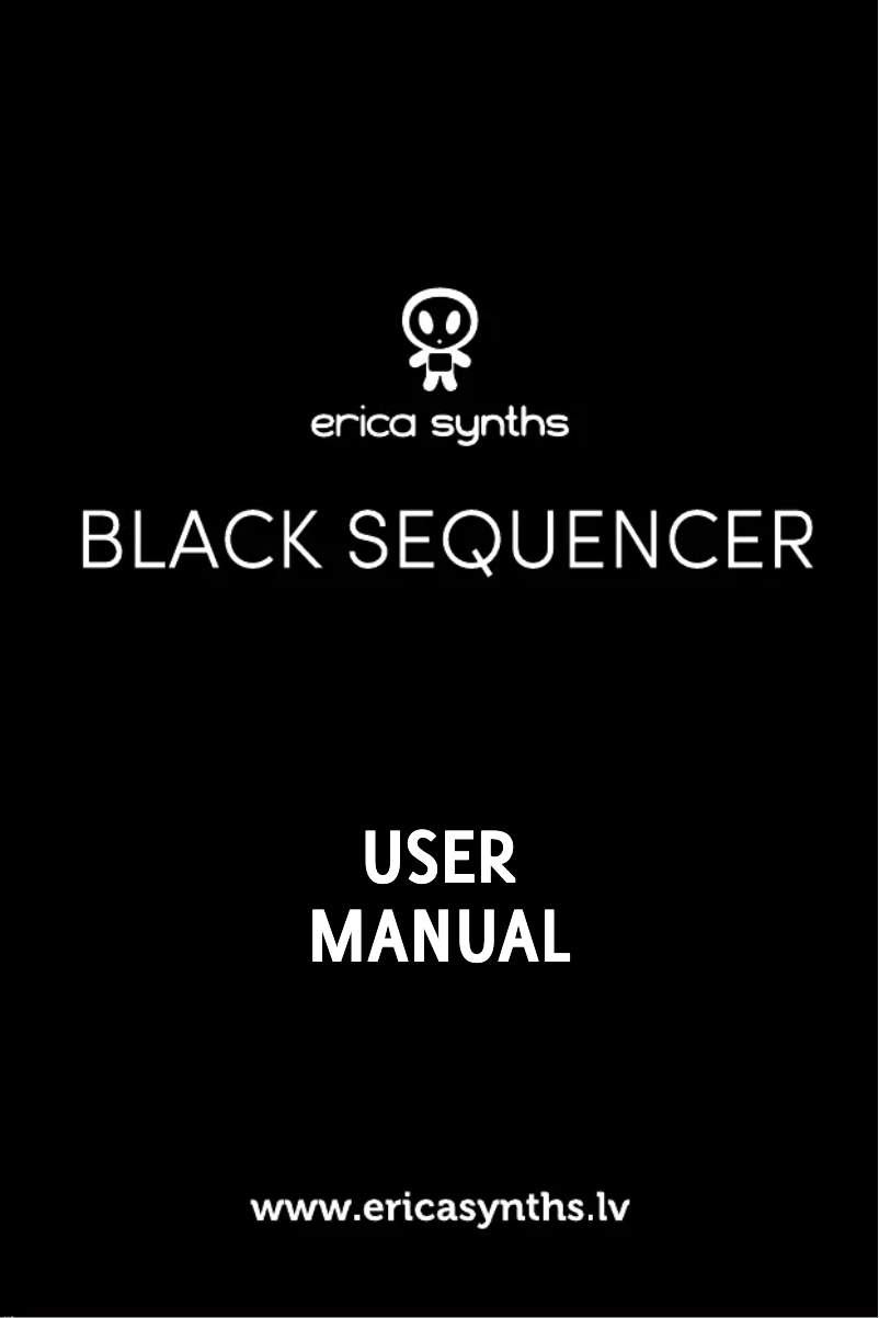 Page 1 de la notice Manuel utilisateur Erica Synths Drum Sequencer