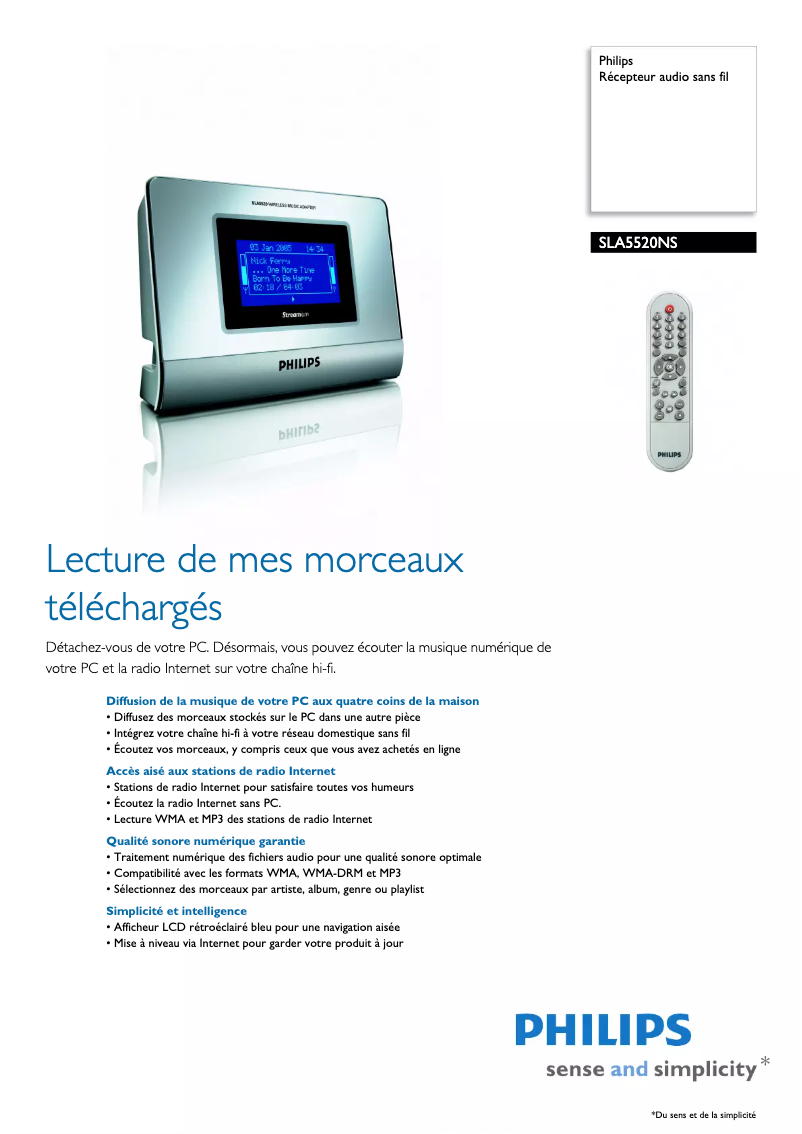 Image de la première page du manuel de l'appareil SLA5520