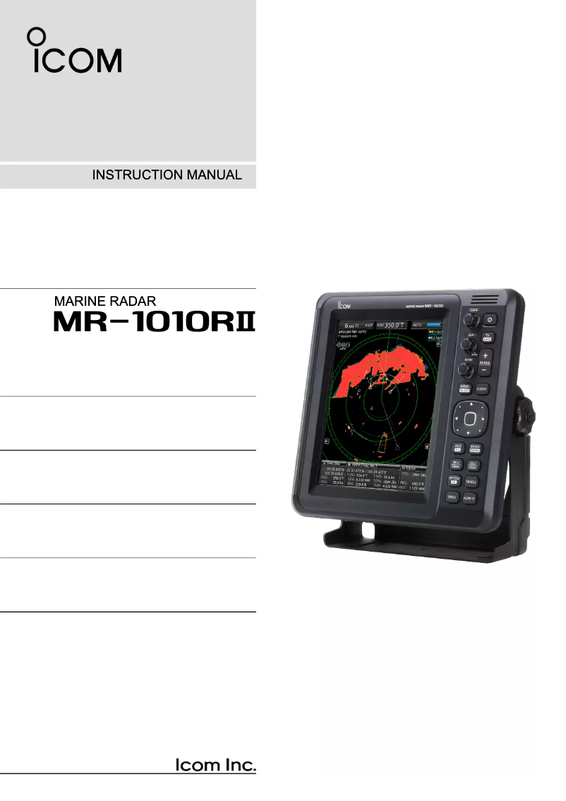 Page 1 de la notice Manuel utilisateur ICOM IC-M330G