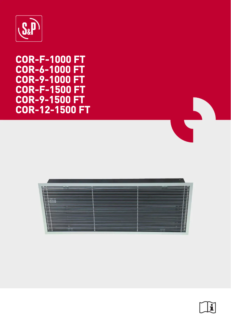 Page 1 de la notice Manuel utilisateur Soler & Palau COR-9-1500 FT