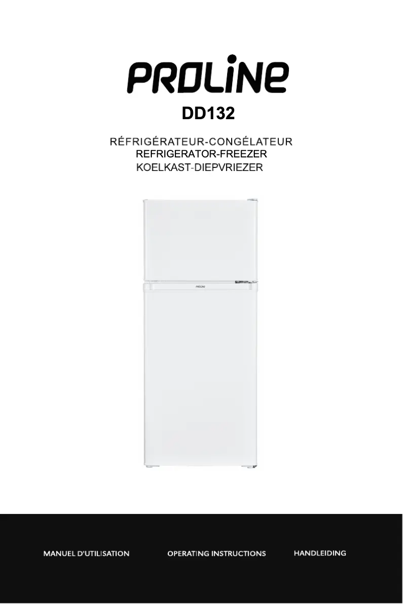 Page n°1 - Manuel utilisateur Proline DD132