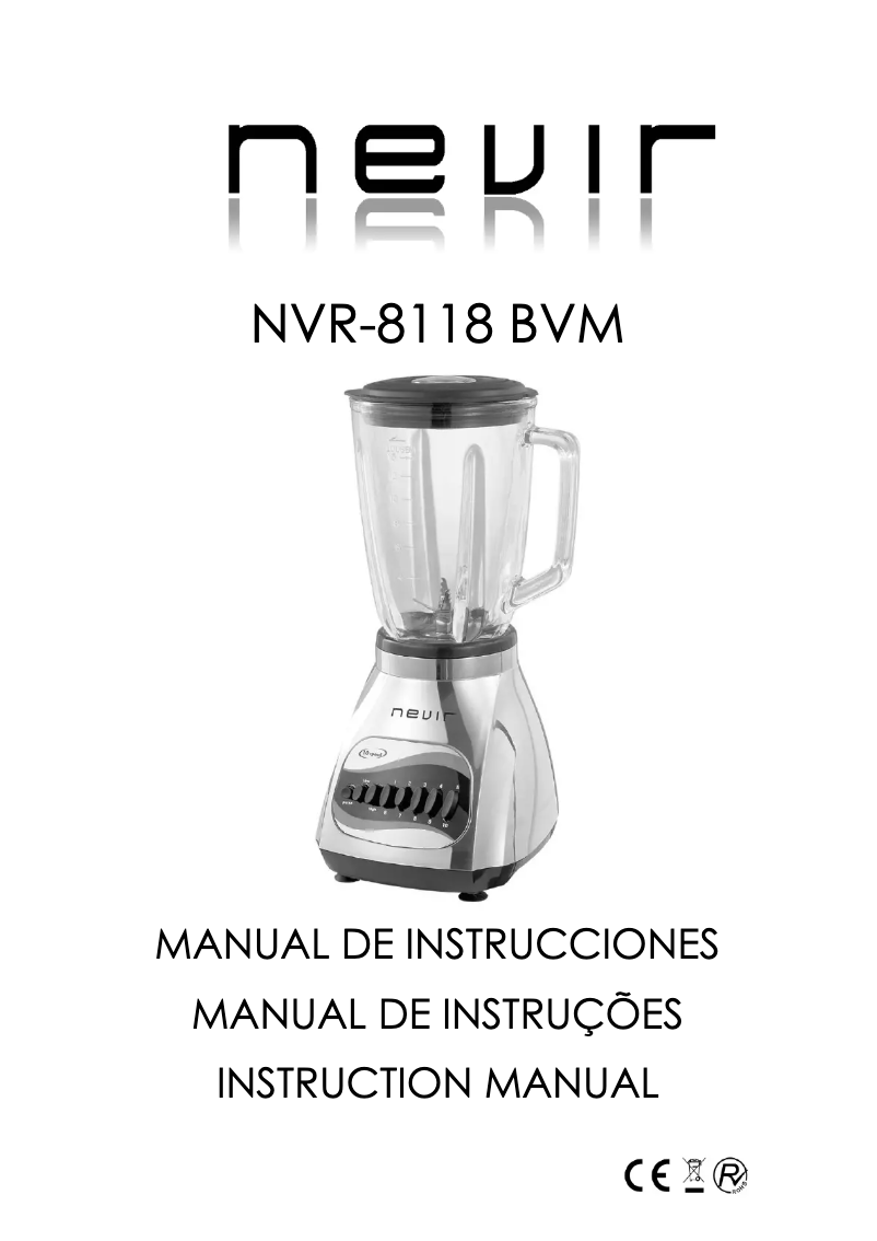 Page n°1 - Manuel utilisateur Nevir NVR-8118 BVM