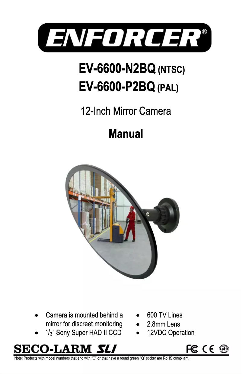 Page 1 de la notice Manuel utilisateur Enforcer EV-6600-N2BQ