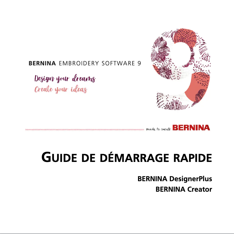 Página 1 del manual Manual de usuario Bernina Embroidery Software 9 Creator