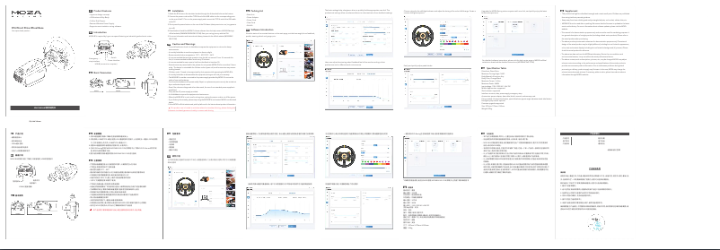 Page 1 de la notice Manuel utilisateur Moza R16