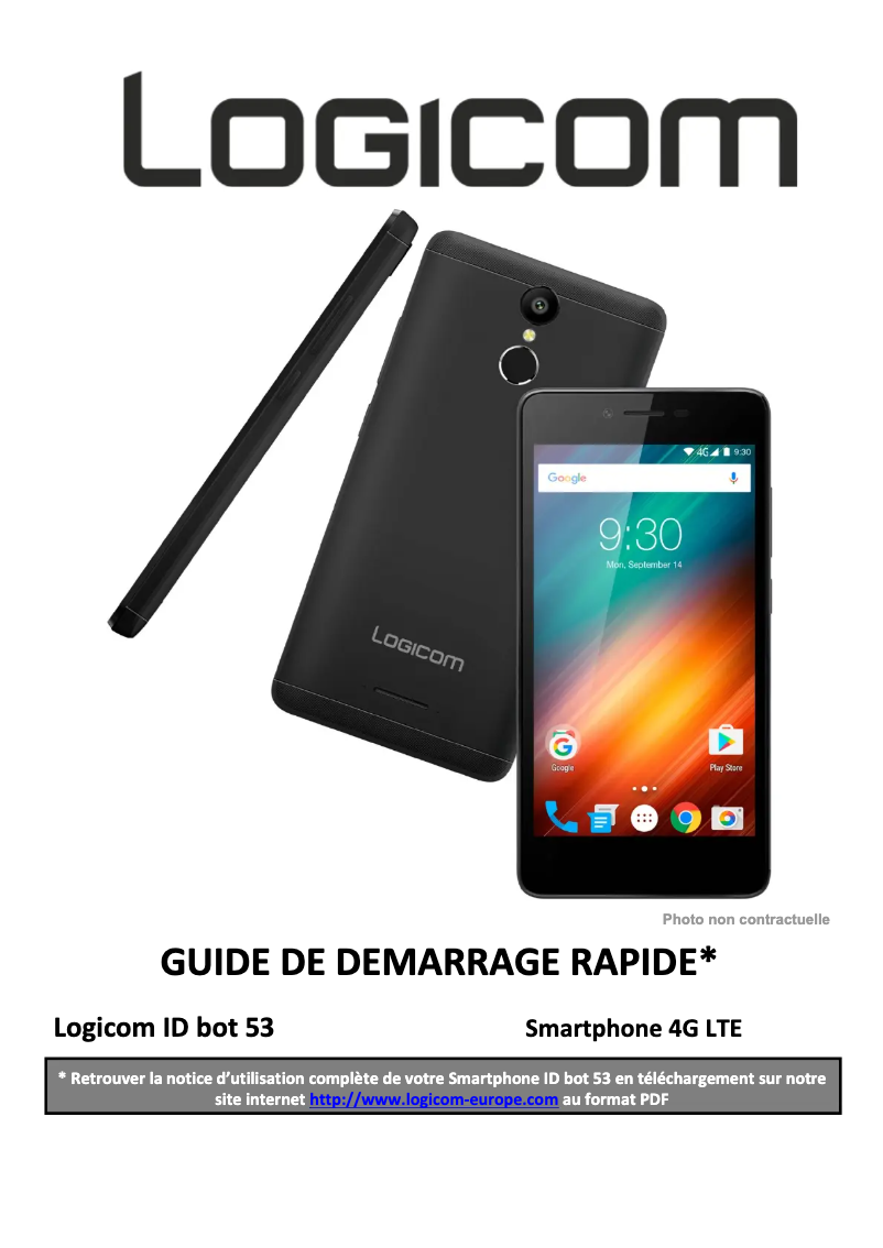 Page n°1 - Manuel utilisateur Logicom ID bot 53