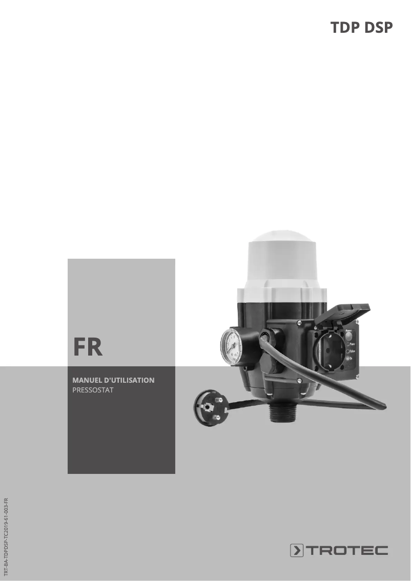 Page n°1 - Manuel utilisateur Trotec TDP DSP