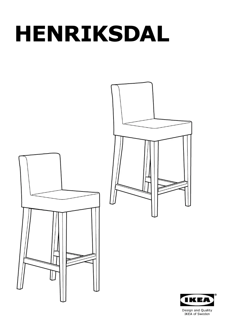 Image de la première page du manuel de l'appareil HENRIKSDAL