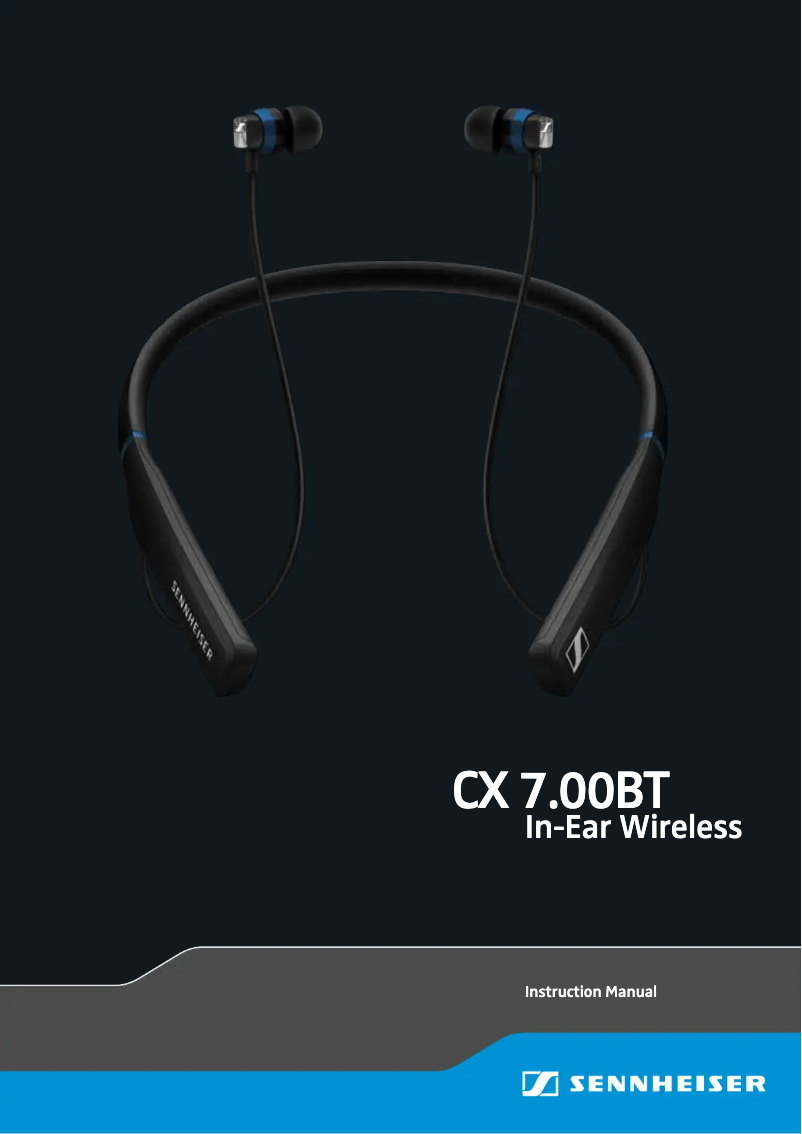 Page n°1 - Manuel utilisateur Sennheiser CX 7.00 BT