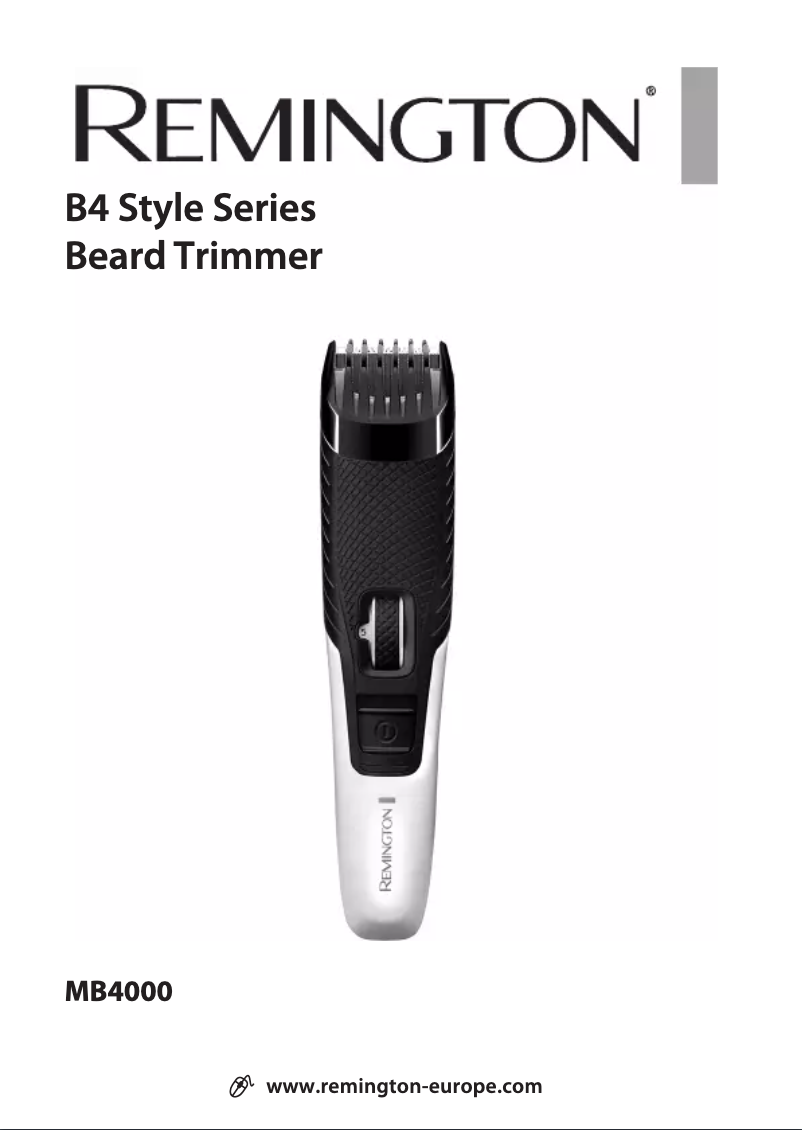 Page n°1 - Manuel utilisateur Remington B4 Style MB4000