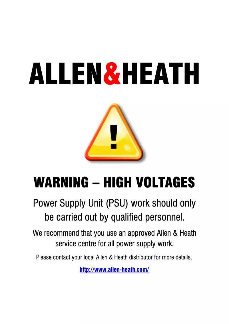 Page 1 de la notice Schéma de câblage Allen & Heath DR66