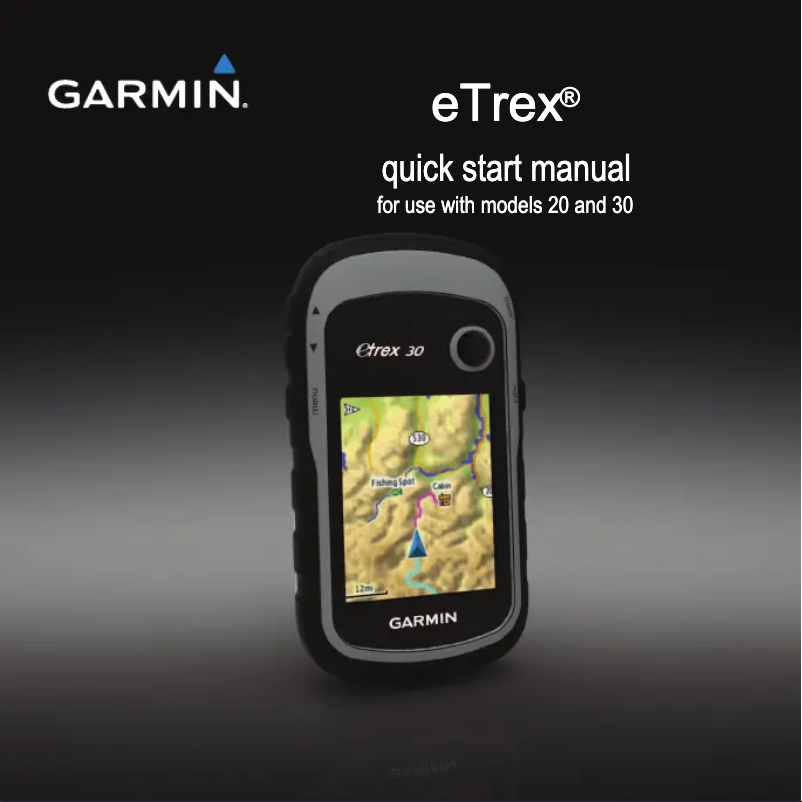 Page n°1 - Manuel utilisateur Garmin eTrex 30