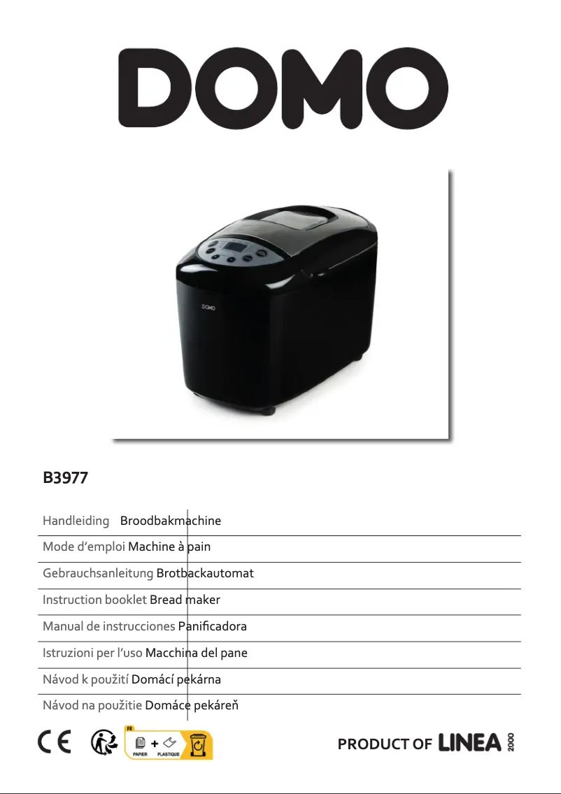 Image de la première page du manuel de l'appareil B3977