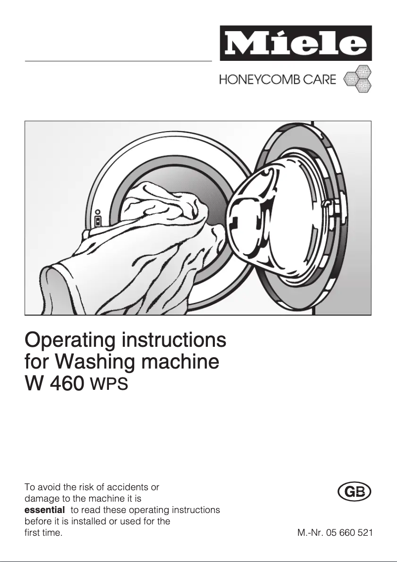 Image de la première page du manuel de l'appareil W 460 WPS